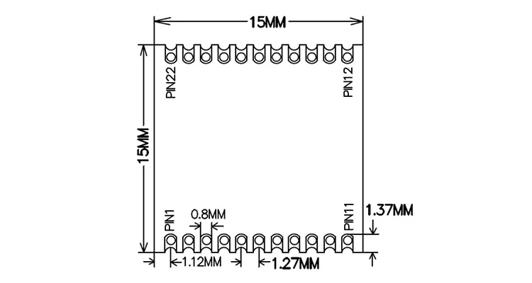 433MHz LoRa SX1262 Wireless transmission& communication module Sub-1ghz lora module - ANKUX.COM