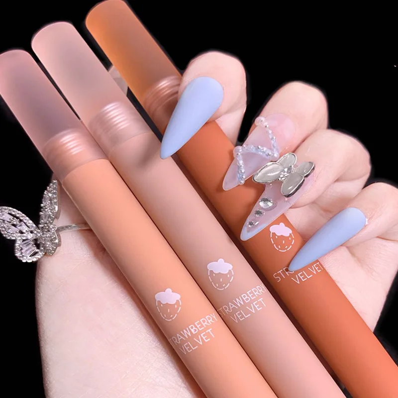 

XIYUAN hydrating lipgloss fruit women and girls shiny Show Bai Shuirun Do not pull dry chocolate glaze velvet matte lip glaze