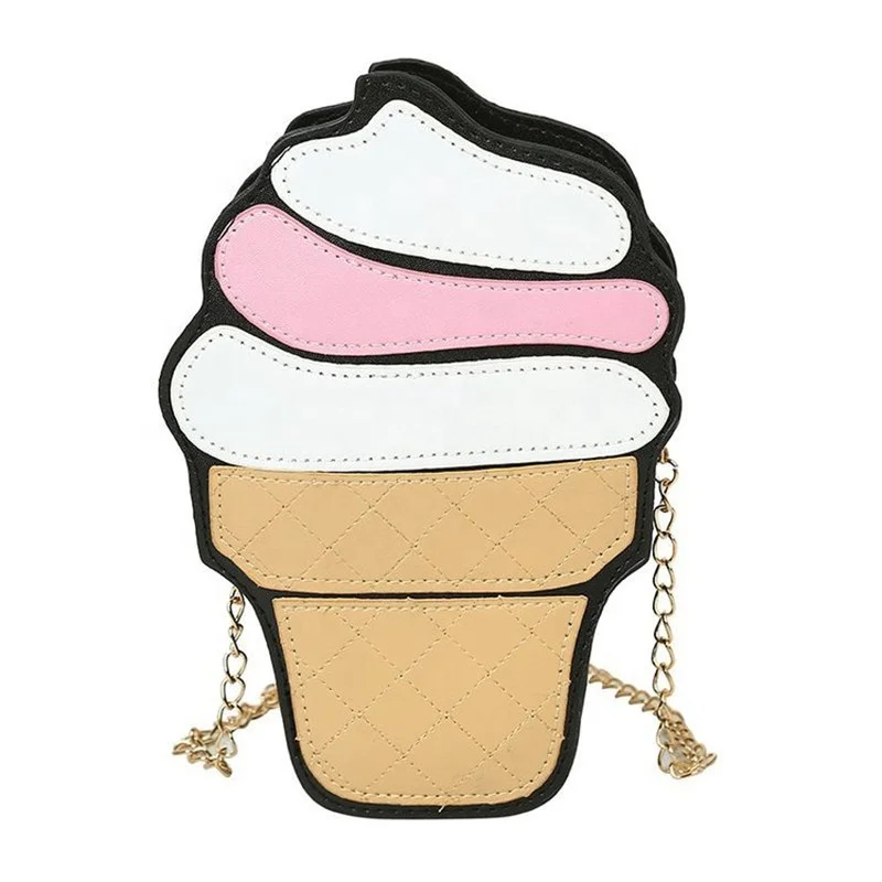 

New mini arrivals fancy girl shoulder crossbody bag cute chain ice cream cake little kids purses and handbags