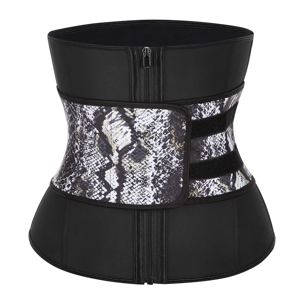 

2021 Printing Logo New Waist Trainer Women Exercise Body Shaper Belt, Black