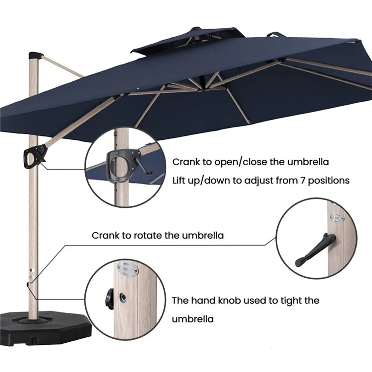 Patio Offset Cantilever Pool Side Umbrella