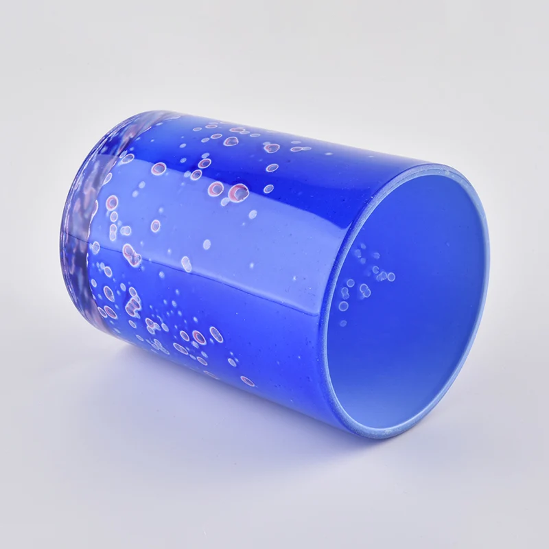 350ml Blue Glass Jars For Candle Making