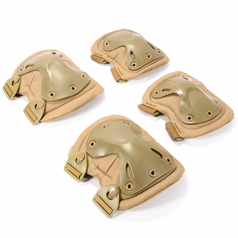 

4 pcs in 1Set CS military Tactical elbow and knee pads for outdoor sports protection