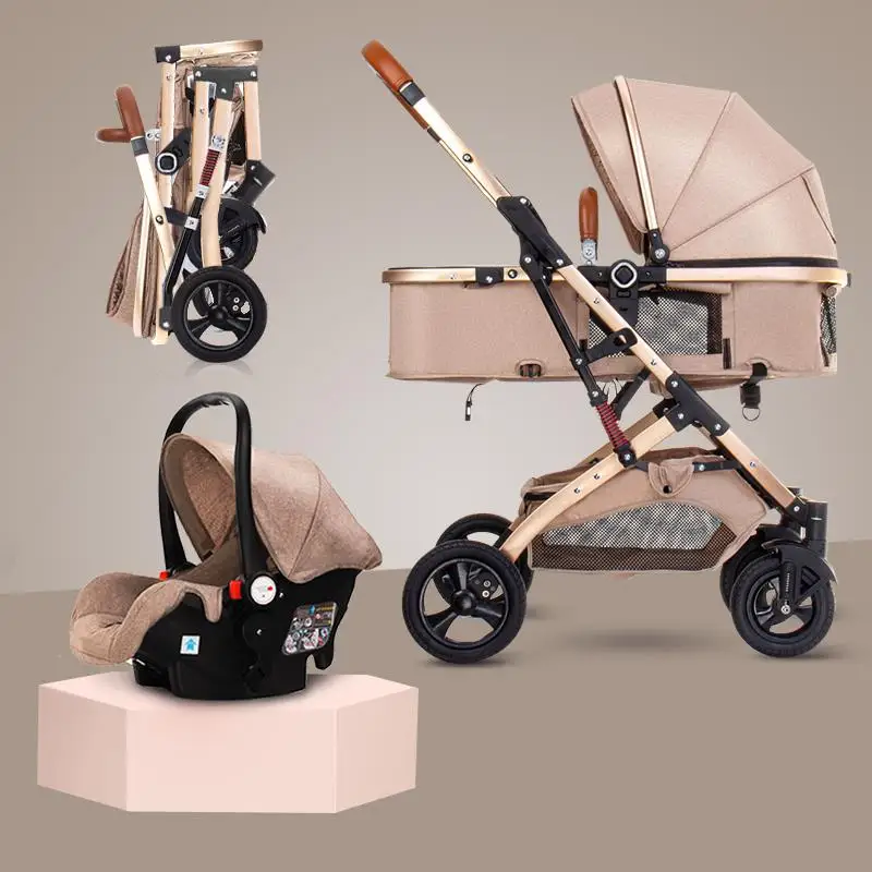 

2-in-1 High quality hot sale baby pushchair and pram Luxury Trolley Travel System baby stroller