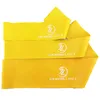 High quality 3 in 1 Yellow series different sizes mini loop resistance band set for women