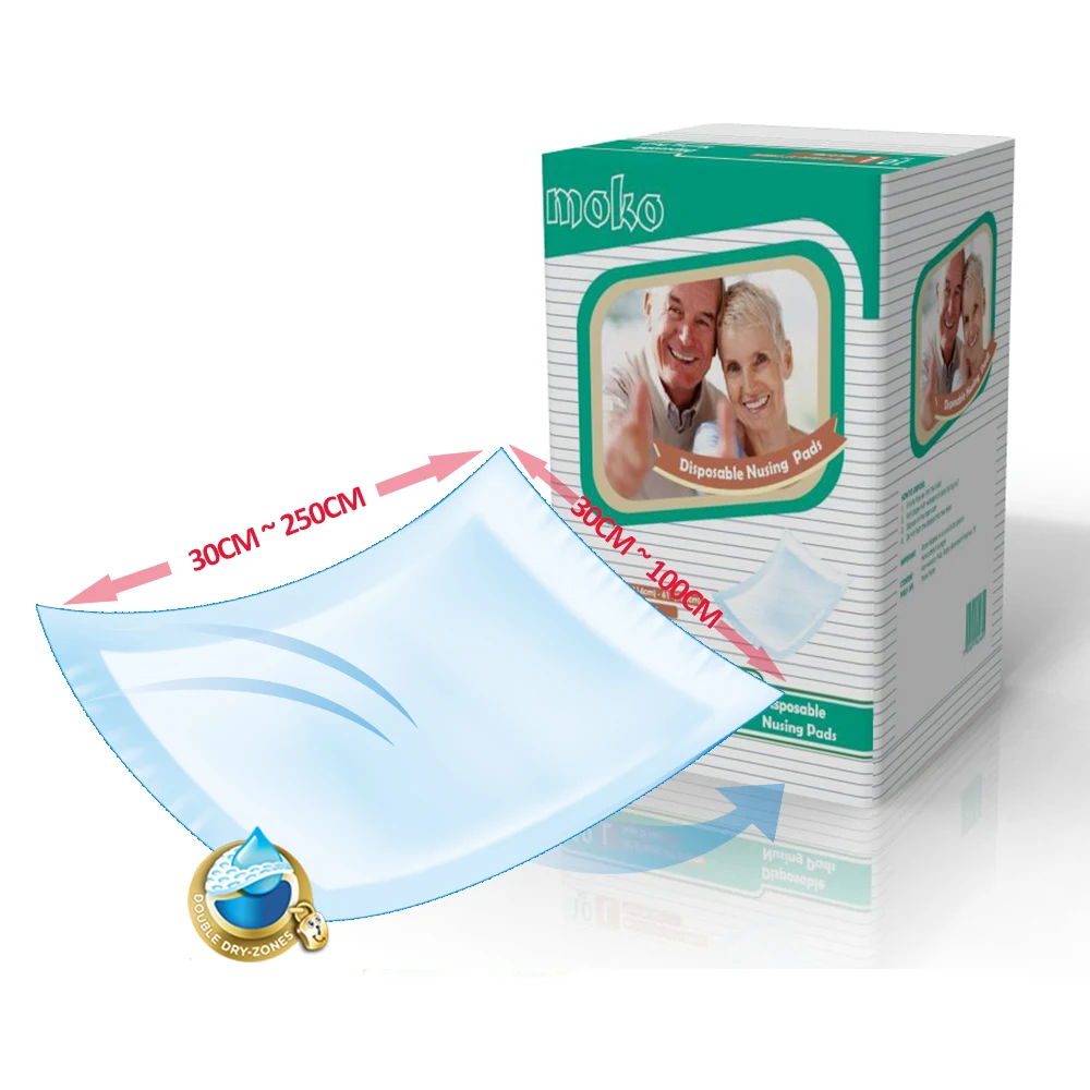 

Disposable baby care comfortable high absorbency 60*60 cm nursing underpads for hospital, Blue