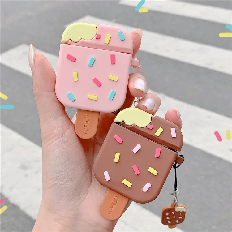 

Ice Cream Protective Case For 3D Silicone Airpod Case For Airpods pro Cases, 2 colors