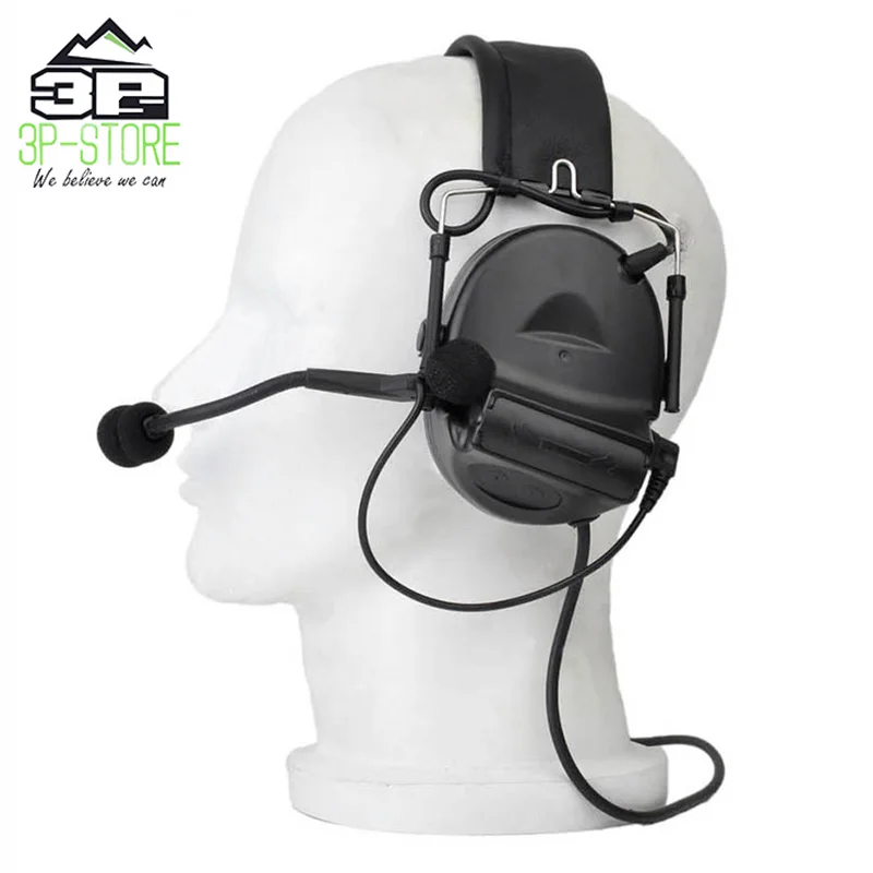 

Comtac II Headset active electronic earmuffs shooting ear defenders Z041, Bk/de/od