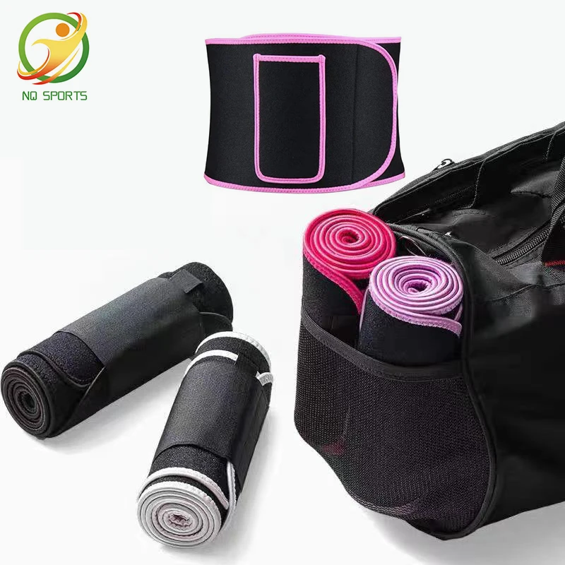 

Custom logo Workout Sweat Sport Girdle Neoprene Sauna waist trainer Trimmer Back Support Belt Waist protection, Customized