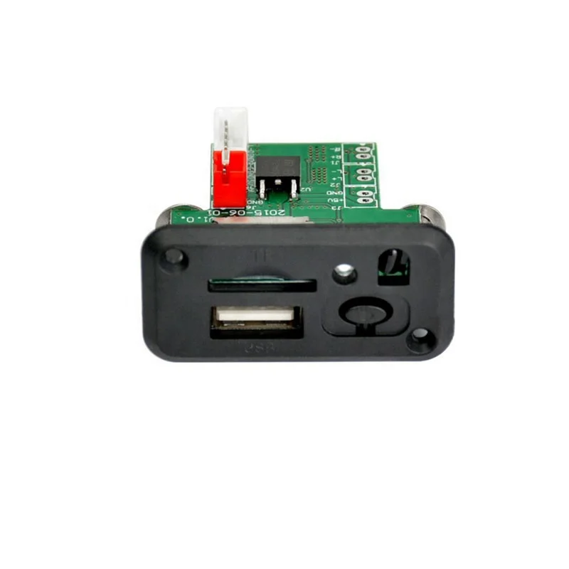 

Mini 12V MP3 Audio Decoder Board Lossless Decoding MP3 Player Stereo Two-channel Audio Output Support TF Card U Disk, Black