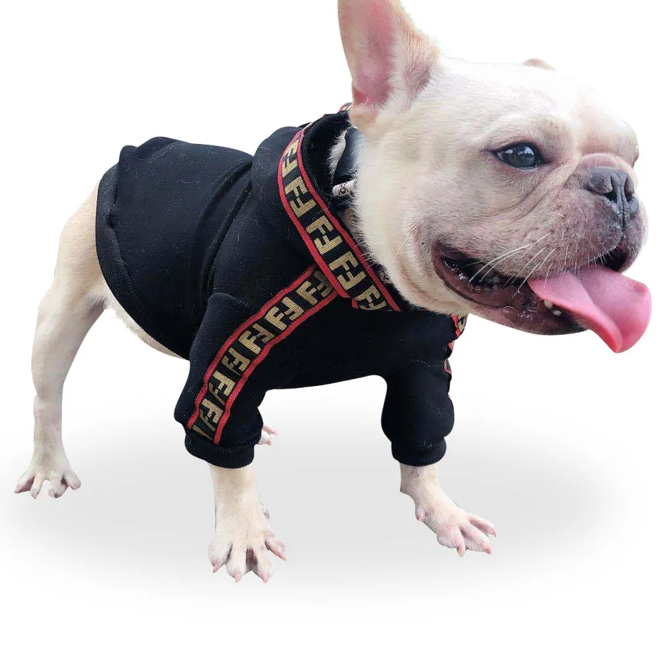 

Luxury New Fashion Black Cotton Pet Cats Clothes Puppy Dog Hoodies