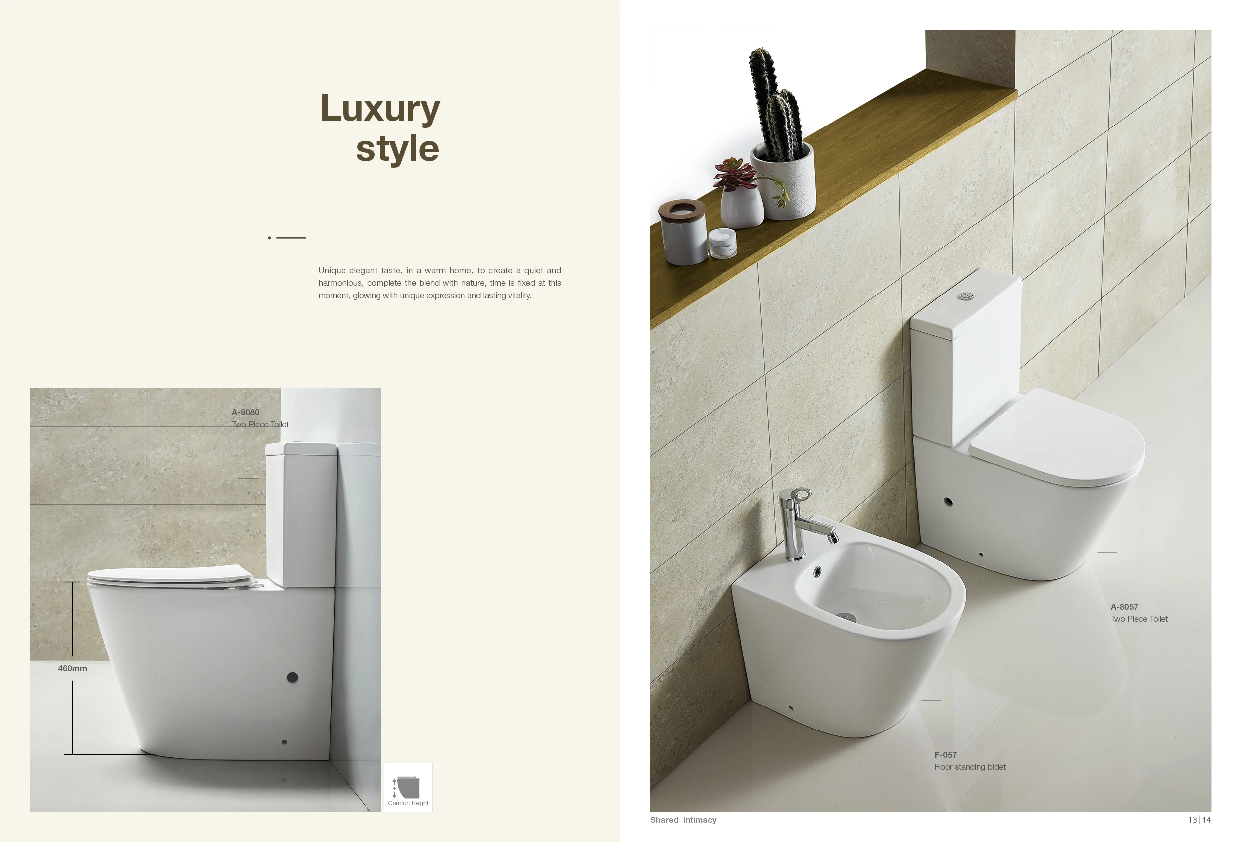 Vitra High Quality European Standard Bathroom Toilet Ceramic Two Piece