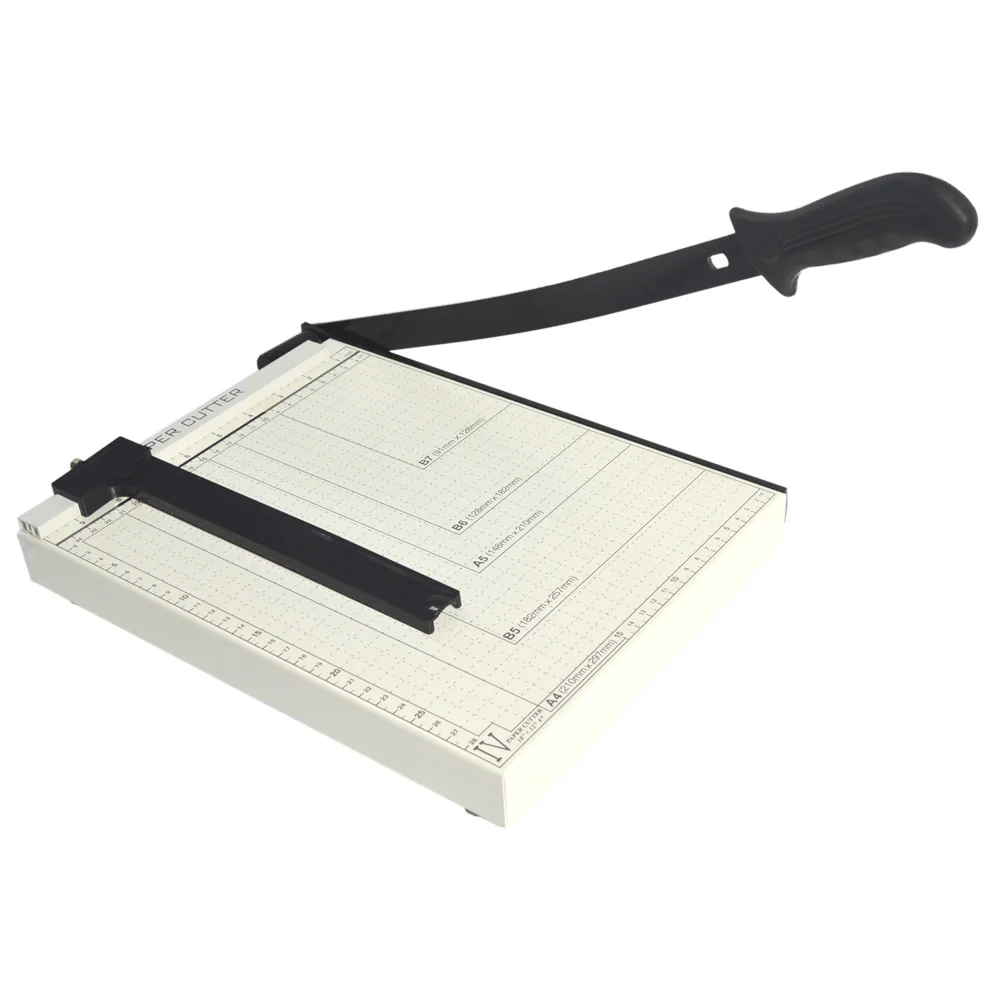 
Professional manufacturer High Quality A4 desktop office school guillotine iron material paper cutter trimmer 