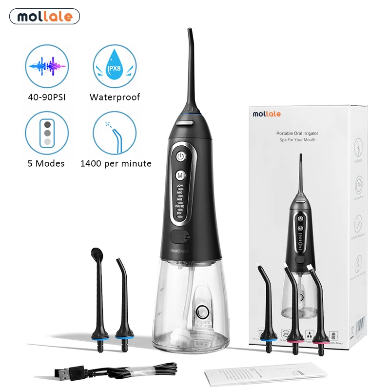 

Premium quality rechargeable water flosser oral electric dental