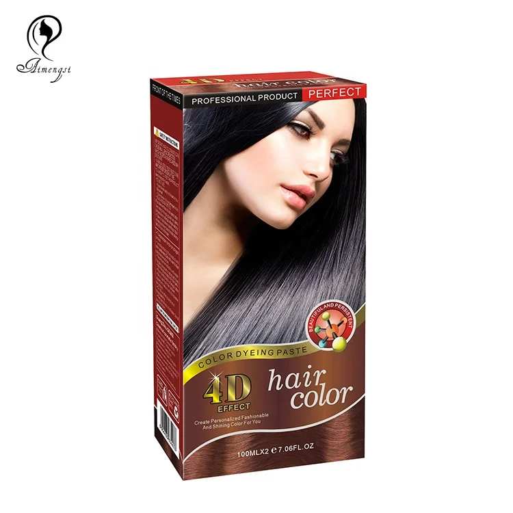 

Black natural color hair color dye cream, 11 colors