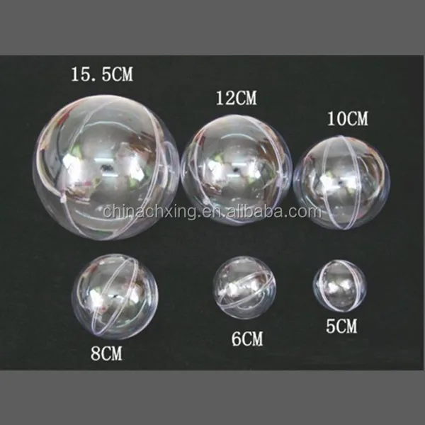 15 pairs of 30 pcs of high transparent plastic ball hollow ball Christmas ball
