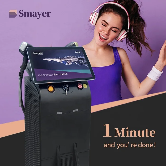 

Professional painless laser hair removal alma laser 808nm diode laser hair removal machine