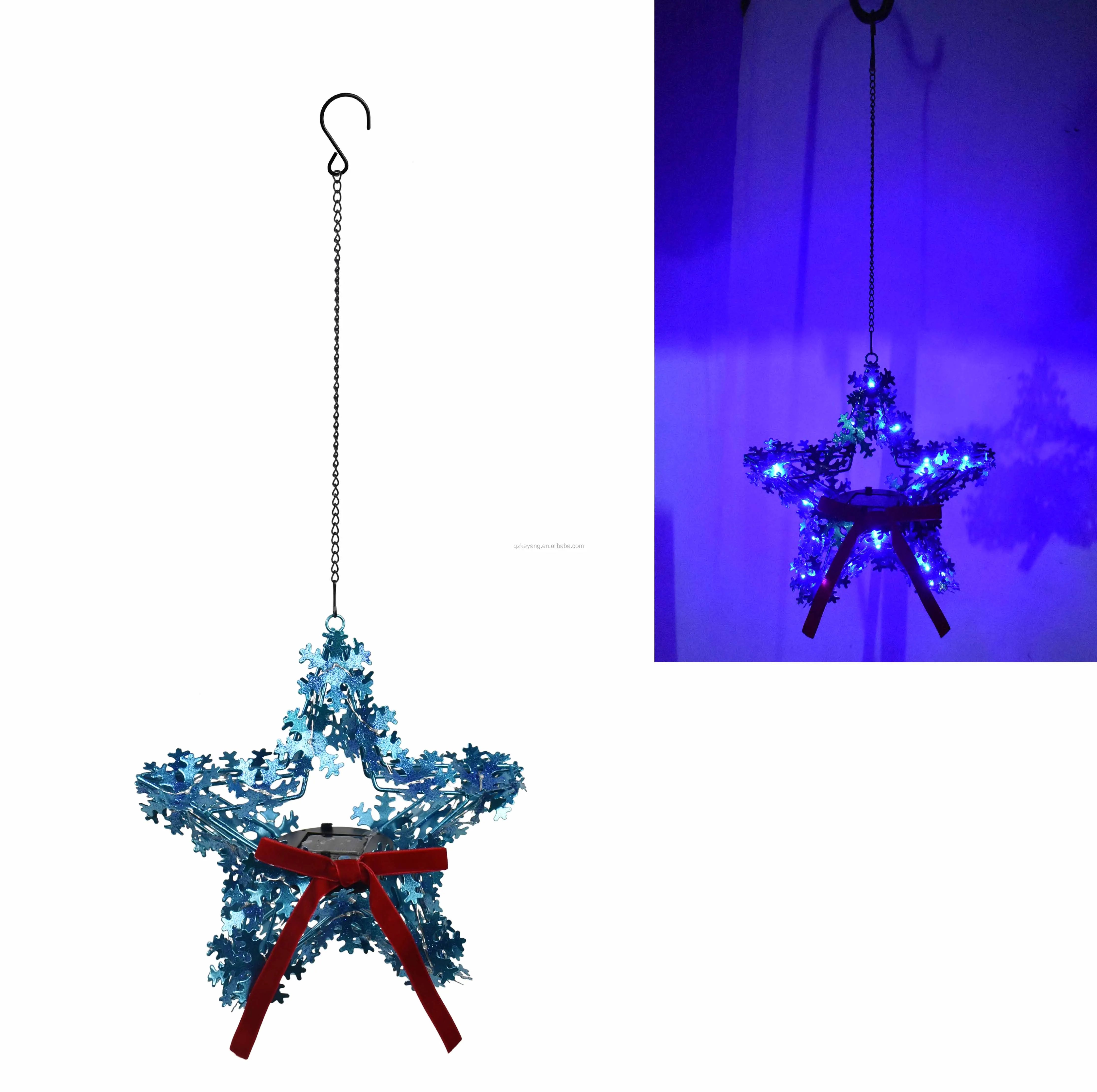 Christmas Decoration Solar Light Hanging Star Buy Christmas