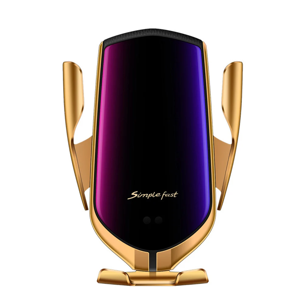 

2021 Hot Smart Sensor Automatic Clamping 10W Car Wireless Charger Qi Phone Holder Wireless Car Charger