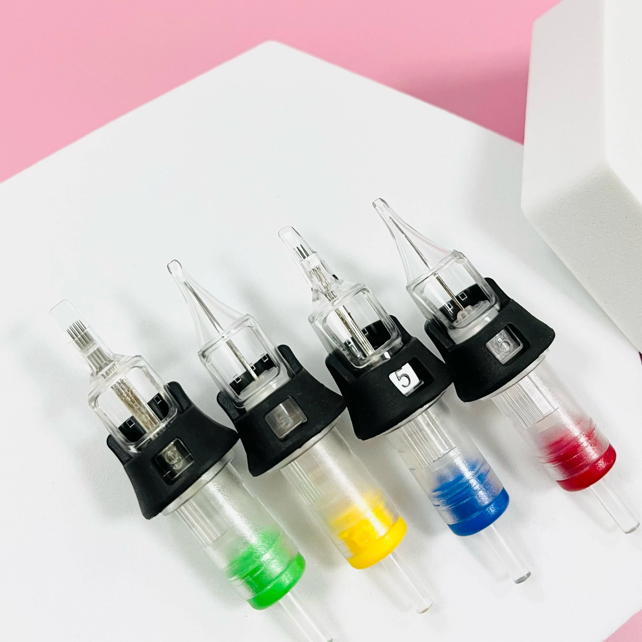 

Professional Premium Disposable Tattoo Needle Cartridge Tattoo Needle Cartridges with Finger Rubber and Soft Membrane