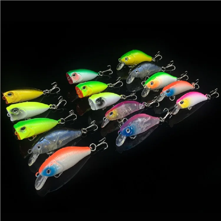 

Hard plastic fishing lure set for sea bass High quality minnow fishing lure set, Picture