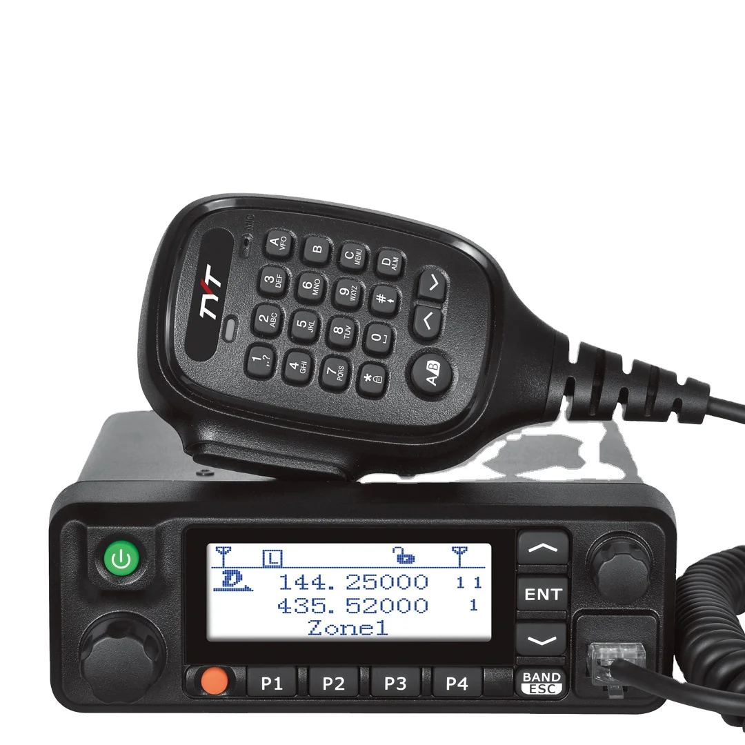 

DMR Mobile Radio TYT MD-9600 GPS 50Watt Dual Band Transceiver 1000CH Amateur Radio Car Truck Radio with Cable