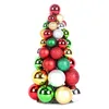 Promotion Cheap plastic bauble christmas ball ornament cone tree