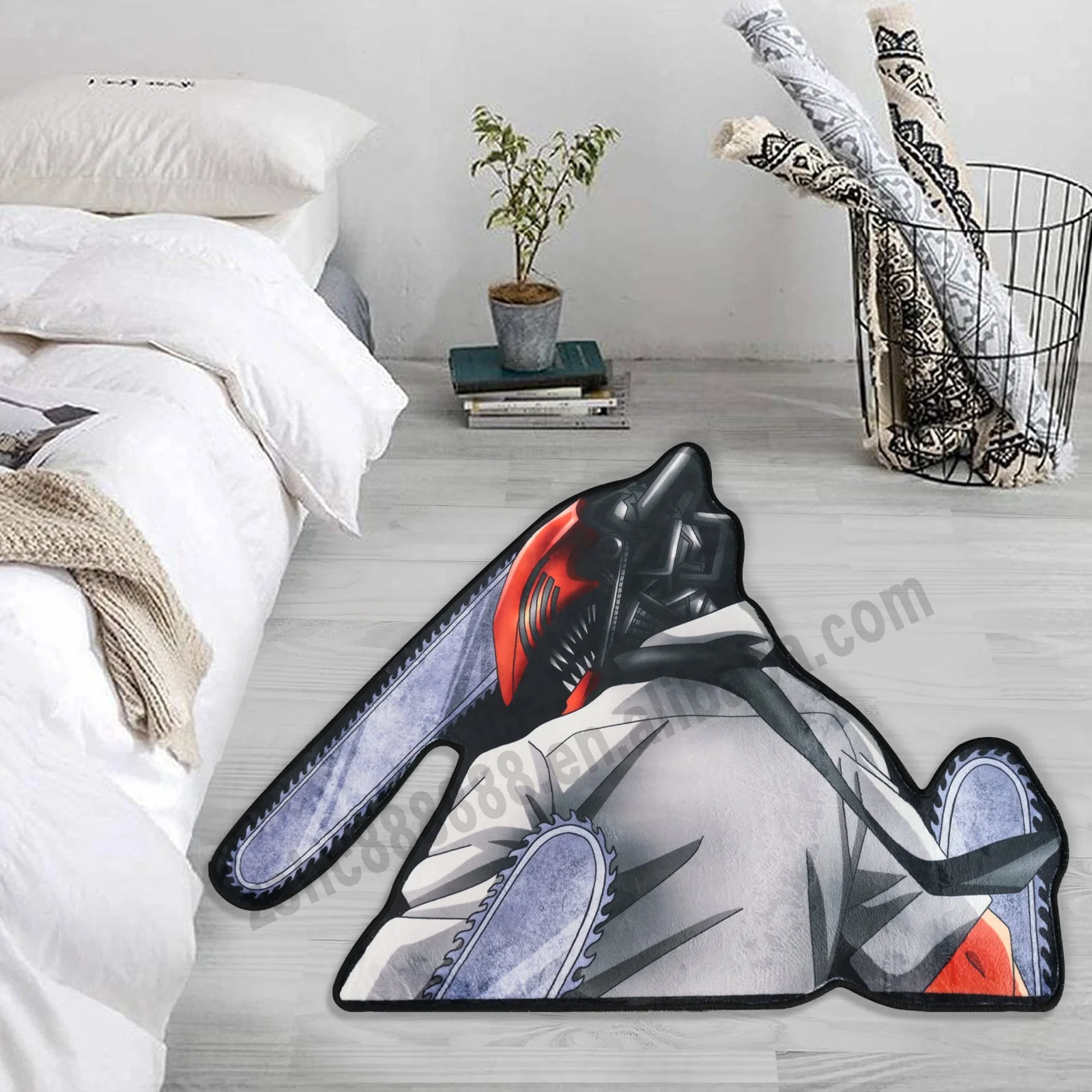 Anime Chainsaw Man Area Rugs Customized Manga Denji Living Room Carpets Anti-sliped Kitchen Mats