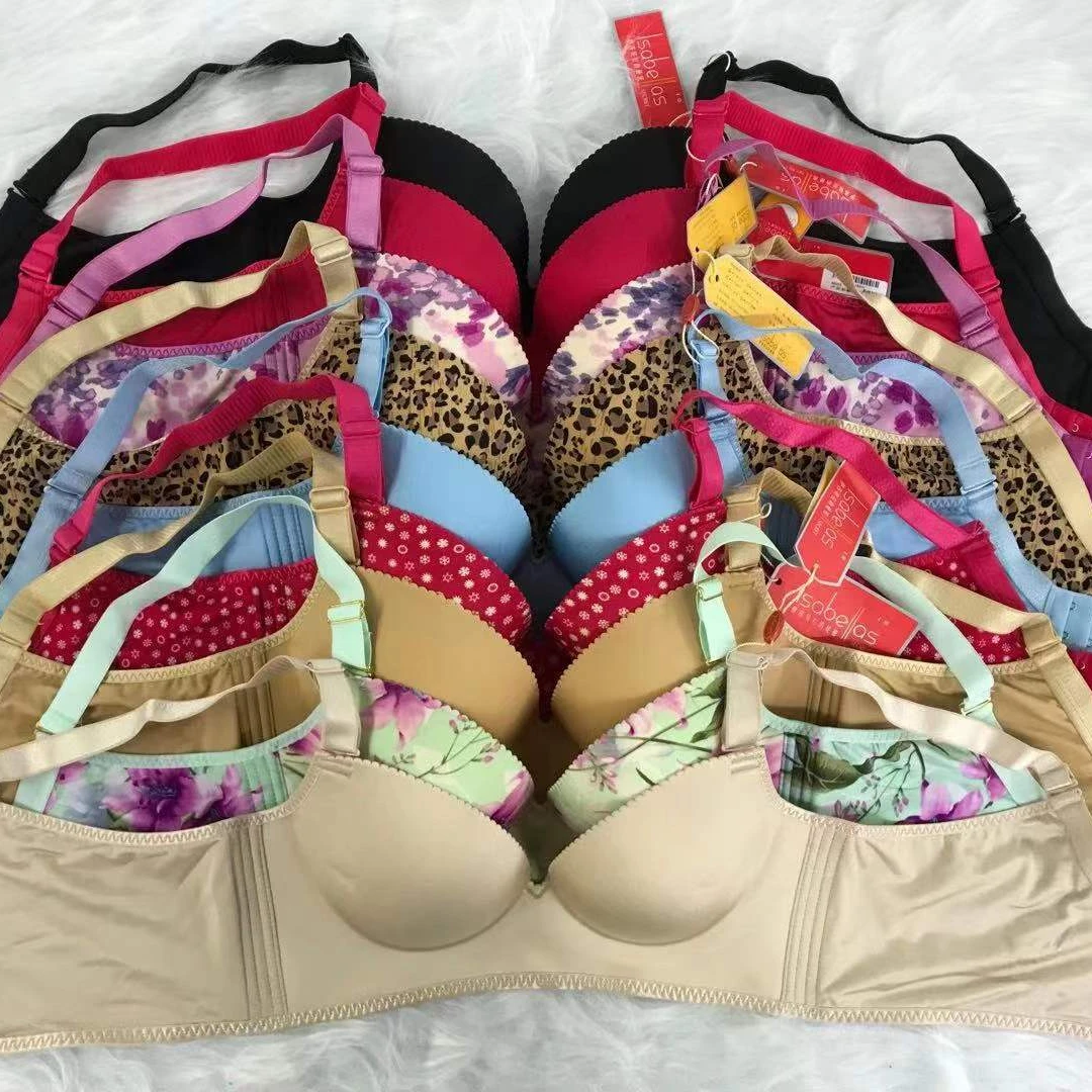 

low price mix inventory clearance stock High Quality designs mix colors assorted size 32-42 very cheap padded wholesale bras