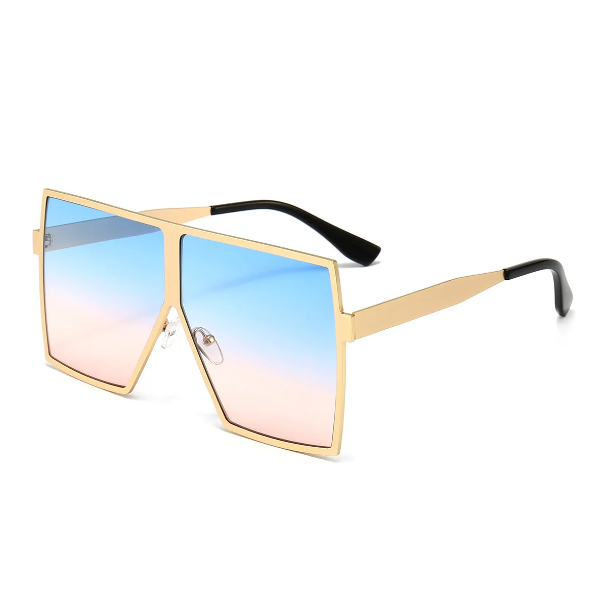 

MJ-0399 The New European And American Fashion Dazzle Colour Character Metal Frame Square Frame Sunglasses Unisex