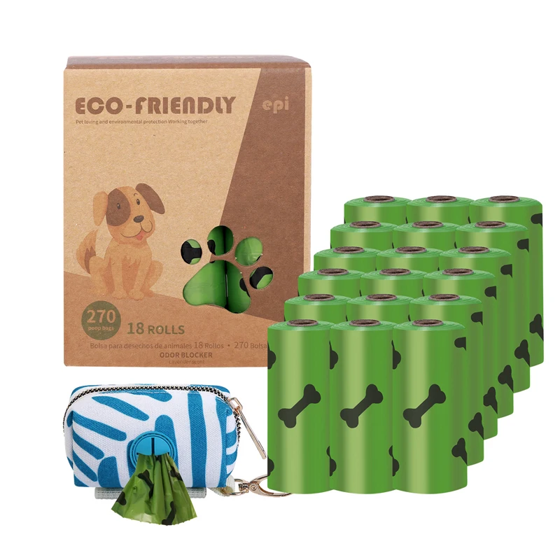 

Hot Sale Pet Cleaning Supplies Eco Friendly Biodegradable Garbage Waste Bag Pet Trash Bag Dog Poop Storage Bags, Black,green