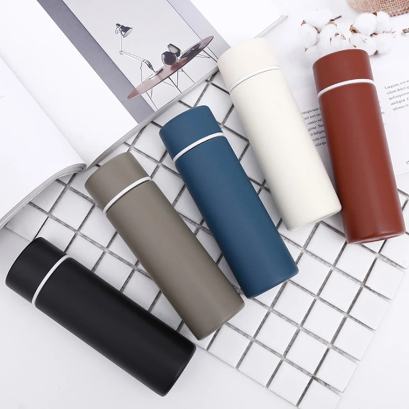 

Stainless Steel Vacuum Flask Portable Double Layer Travel Thermos Mug Compact Mini Straight Water Cup Home Supplies
