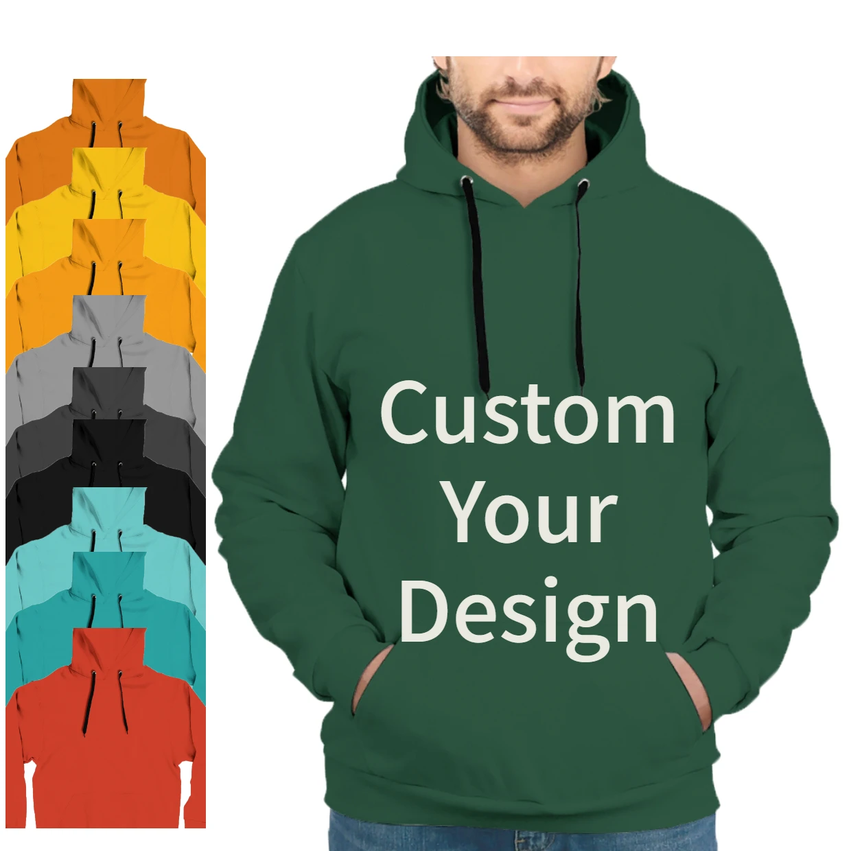 

2021 Wholesale High Quality Custom Casual Comfy Polyester Multicolor Men's Hoodie