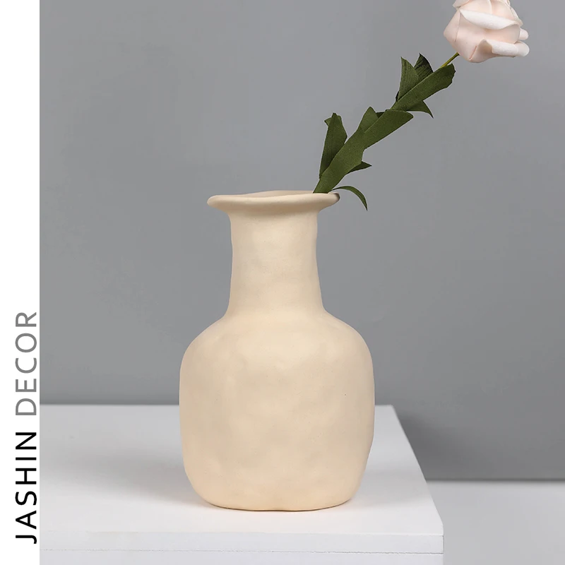 

Nordic Style Flower Vase Modern Creative Floral Composition Home Office Decor Living Room Ornament Ceramic Vase