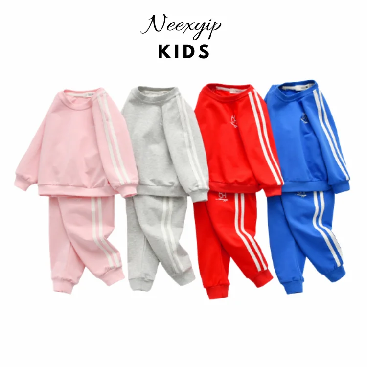 

New arrival fashion sport excellent quality baby clothing set outdoor sports kids clothing suit, Pink/red/blue/gray