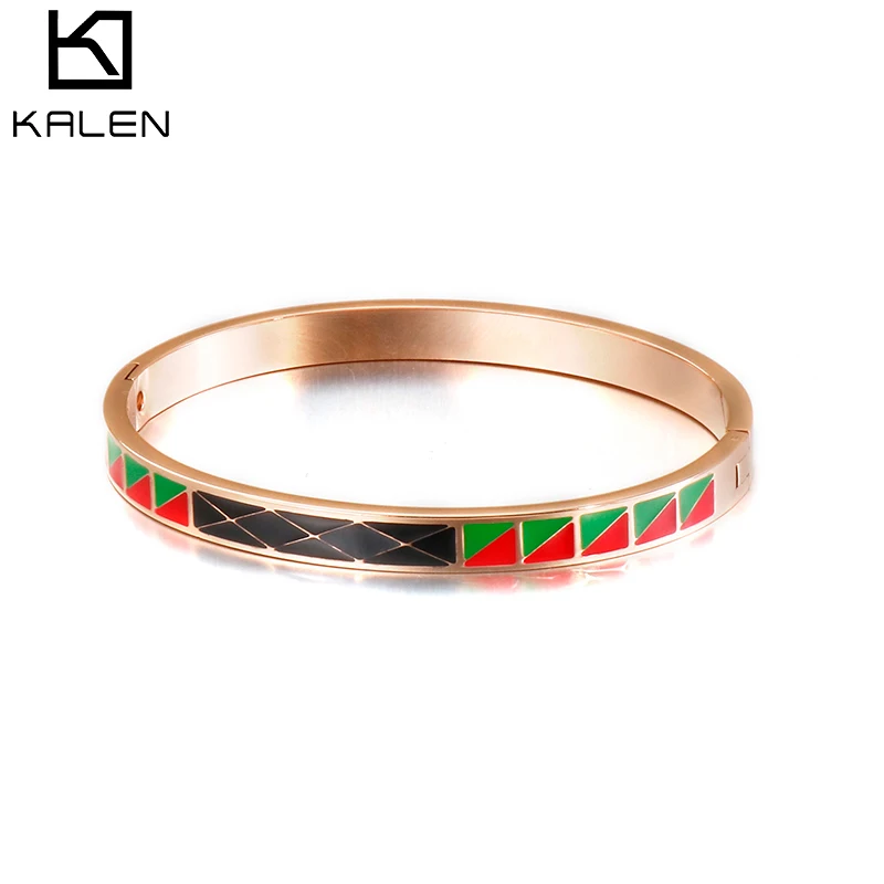 

creative fashion stainless steel rose gold plating jewelry Irregular simple bangle bracelet for lady, Silver/gold/rose gold