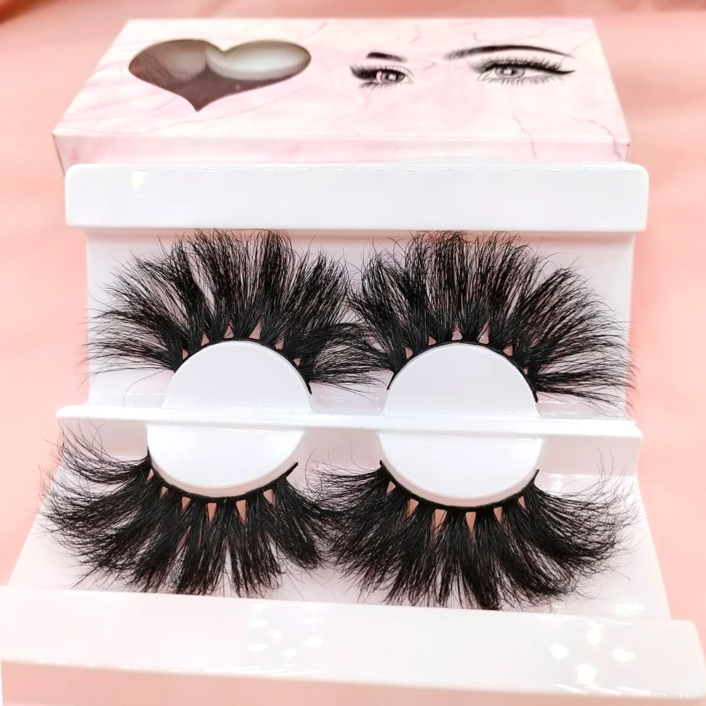 

wholesale private label custom packaging box 30mm 15mm 18mm 20mm 25mm 3d 5d mink eyelashes, Natural black