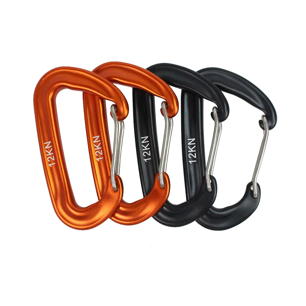 

Hot sale outdoor aluminum shaped carabiner clips hanging buckle climbing carabiner