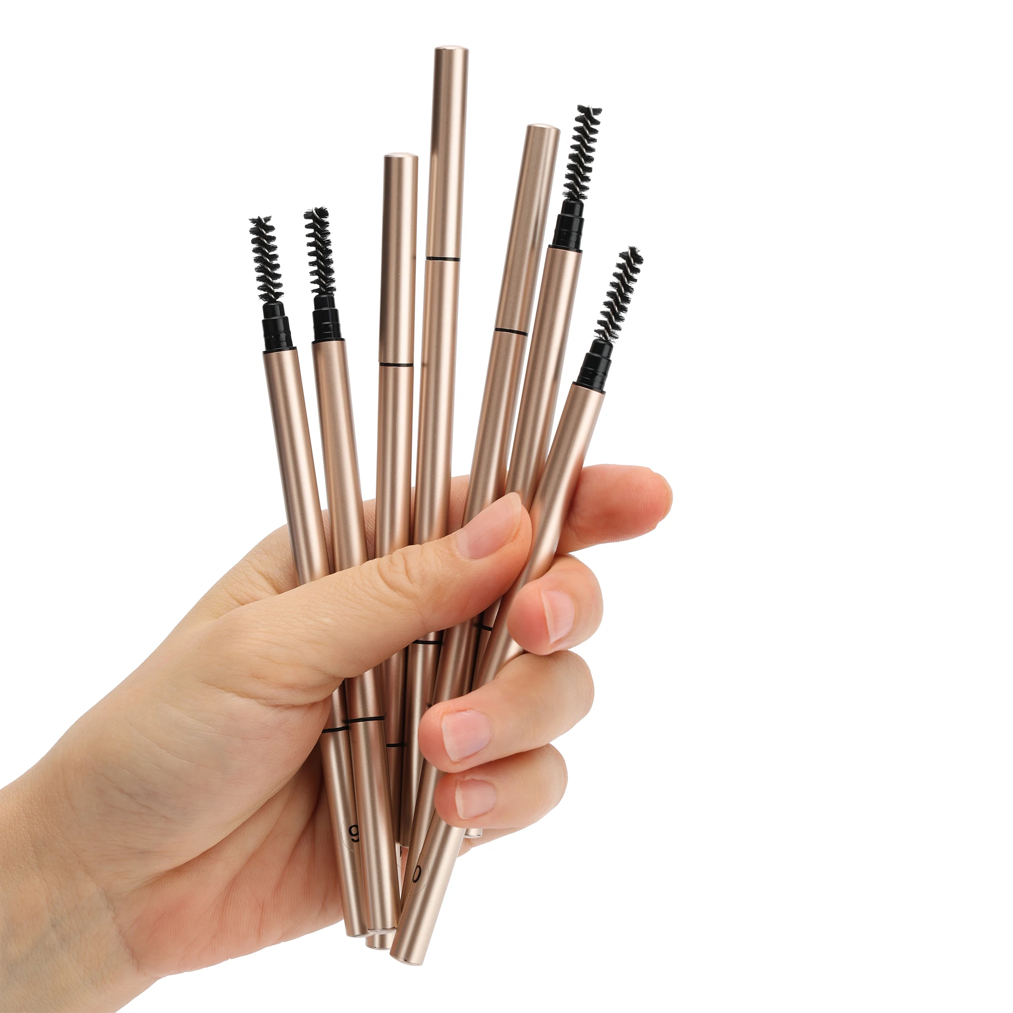 

New arrival eyebrow pencils eye makeup eyebrow gel cosmetics brush set eyebrow pencil private label beauty cosmetics, 7 colors