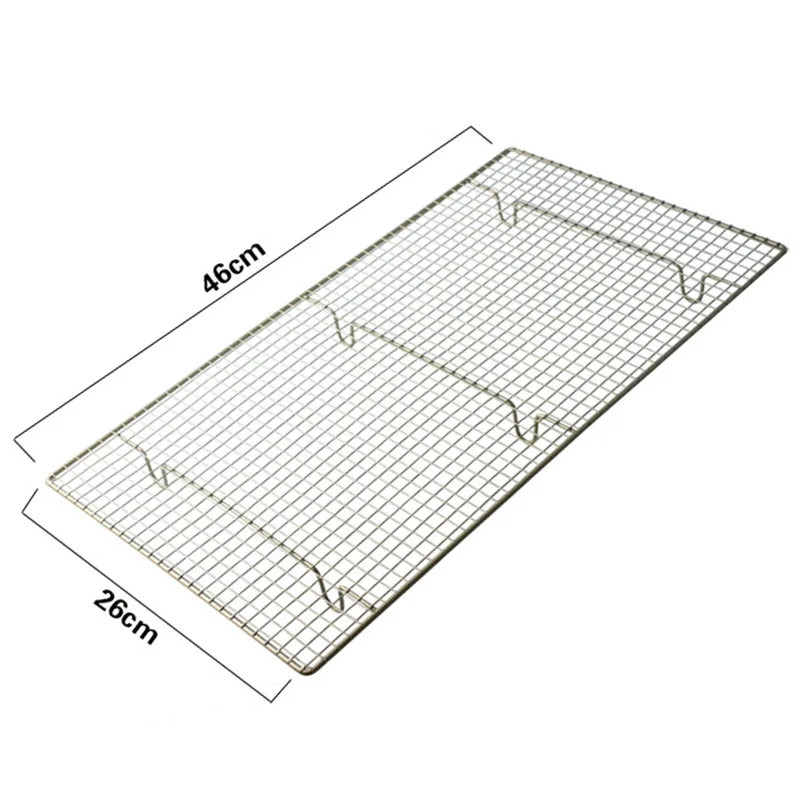 

Factory Wholesale Carbon Steel Metal Gold Square Food Bread Cake Cookie Baking Cooling Rack, Black/golden