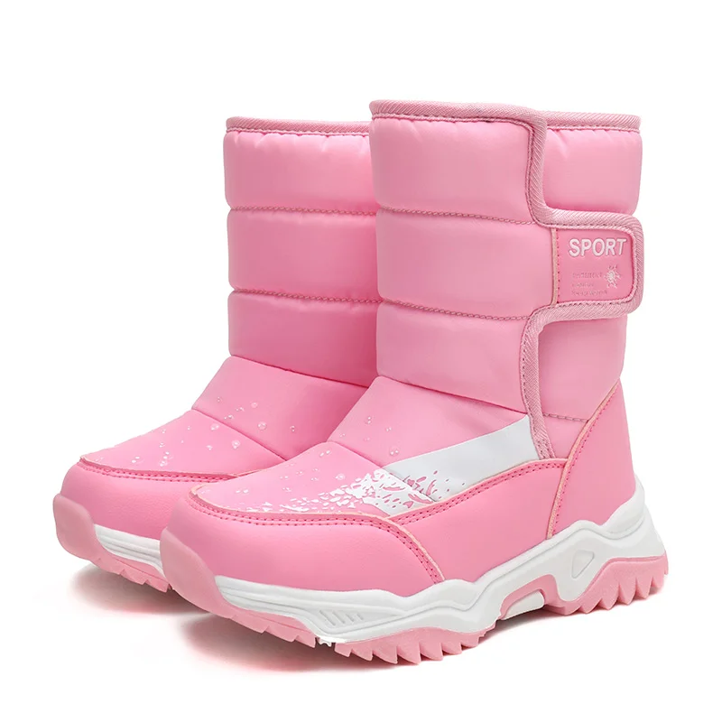 

Girls Boys Toddler/Little Kid/Big Kid Winter Snow Boots Warm Waterproof Anti-Slip Anti-Collision Hight-Cut for Outdoor Skiing