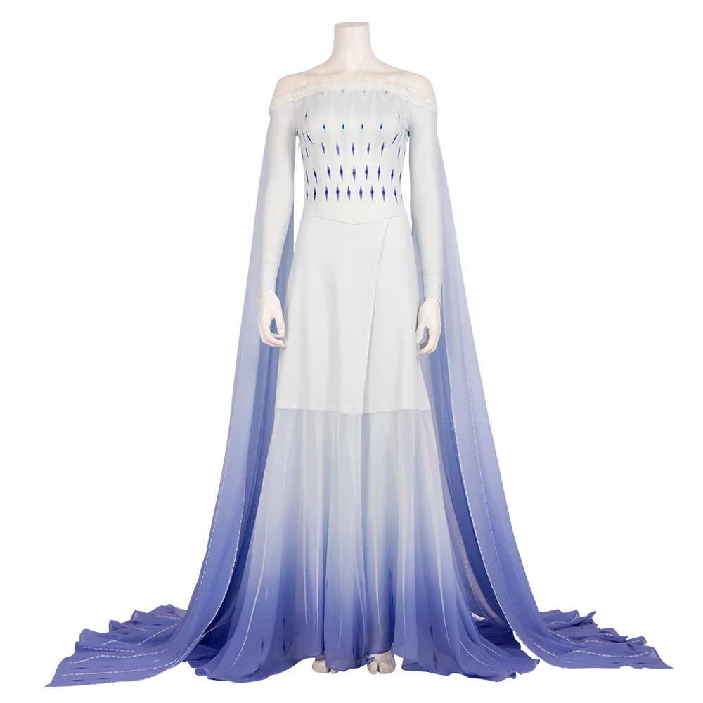 

Frozen 2 Elsa Ice Queen Cosplay Costume Adult women Christmas Halloween Costumes Set MZX-M20190320, Photo