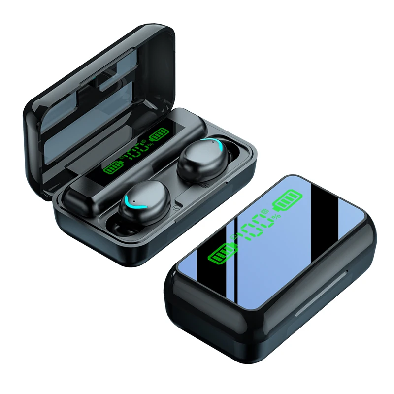 

R11 TWS Wireless Earphones 5.1 Headphones F9-5Touch HIFI Stereo Headset Waterproof Earbud With Mirror Charging Compartment