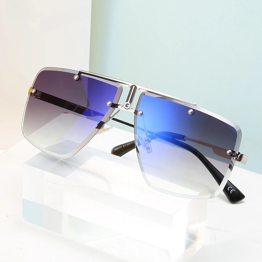 

padey Sun Glasses Sunglasses New Men And Women Fashion Gradient Oem Frame Style Rimless Lenses Material Origin sunglasses 5011, Picture colors