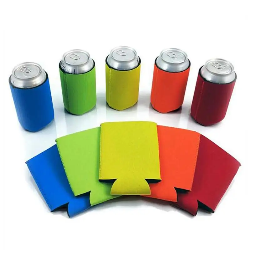 

DDA137 Custom Cheap Insulated Neoprene Stubby Cooler Holder 330ml Multi Colors High Quality Cola Drink Beer Can Holders, Multi colour