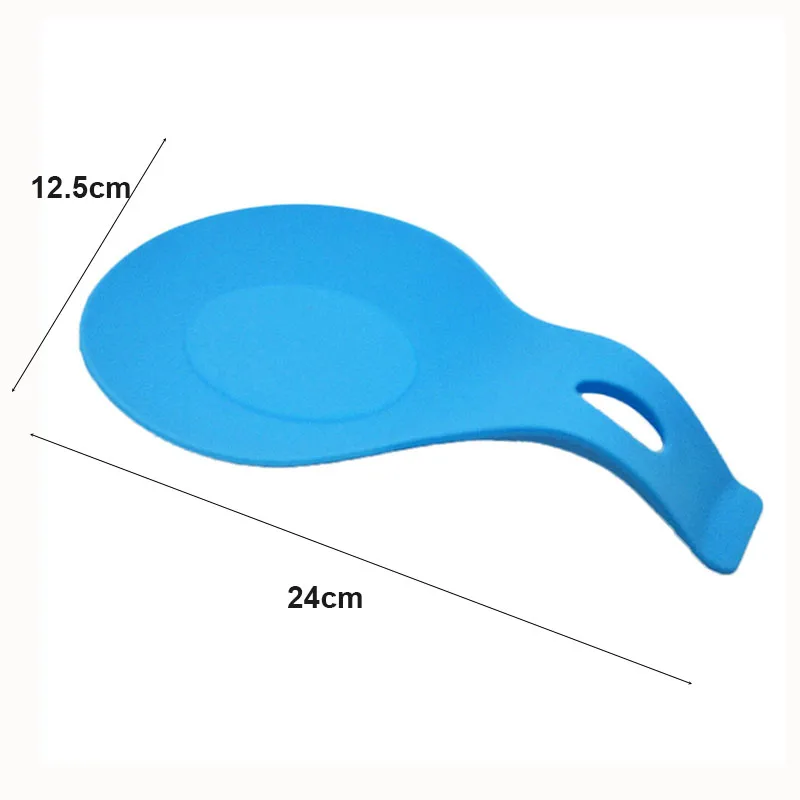 

Flexible Almond Shaped Kitchen Silicone Spoon Rest, Set of 5,Heat Resistant Cooking Spoon Holder, Can be customized