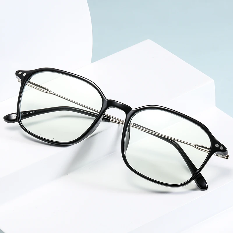 

2021 Popular Factory Wholesale Tr90 Unisex Square Retro Glasses Frames Eyewear