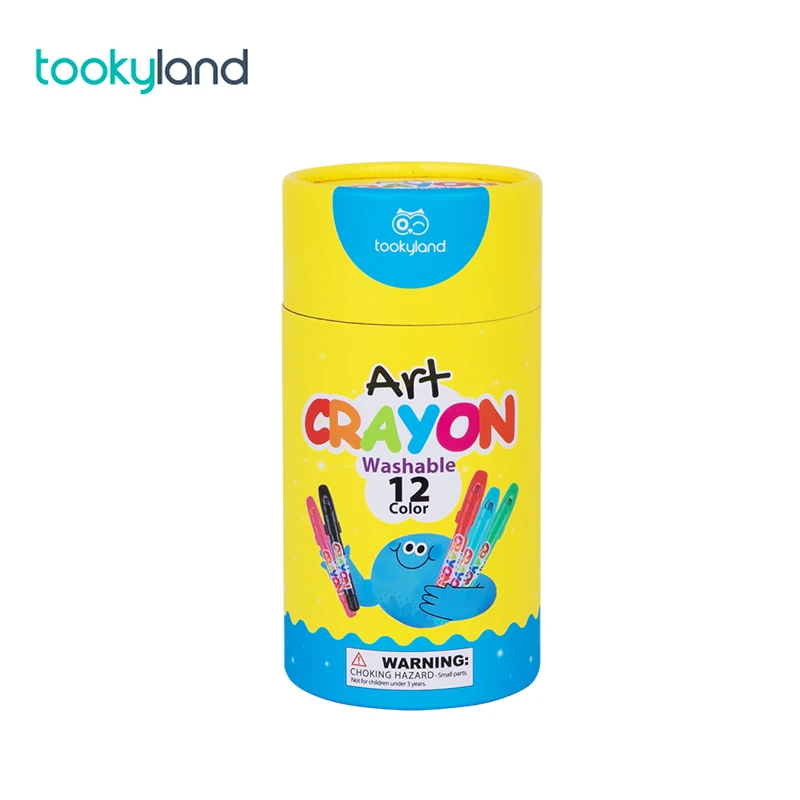 

Hot sell washable Crayon Art - 6 12 24 color drawing t toy for children stationery art set educational toy