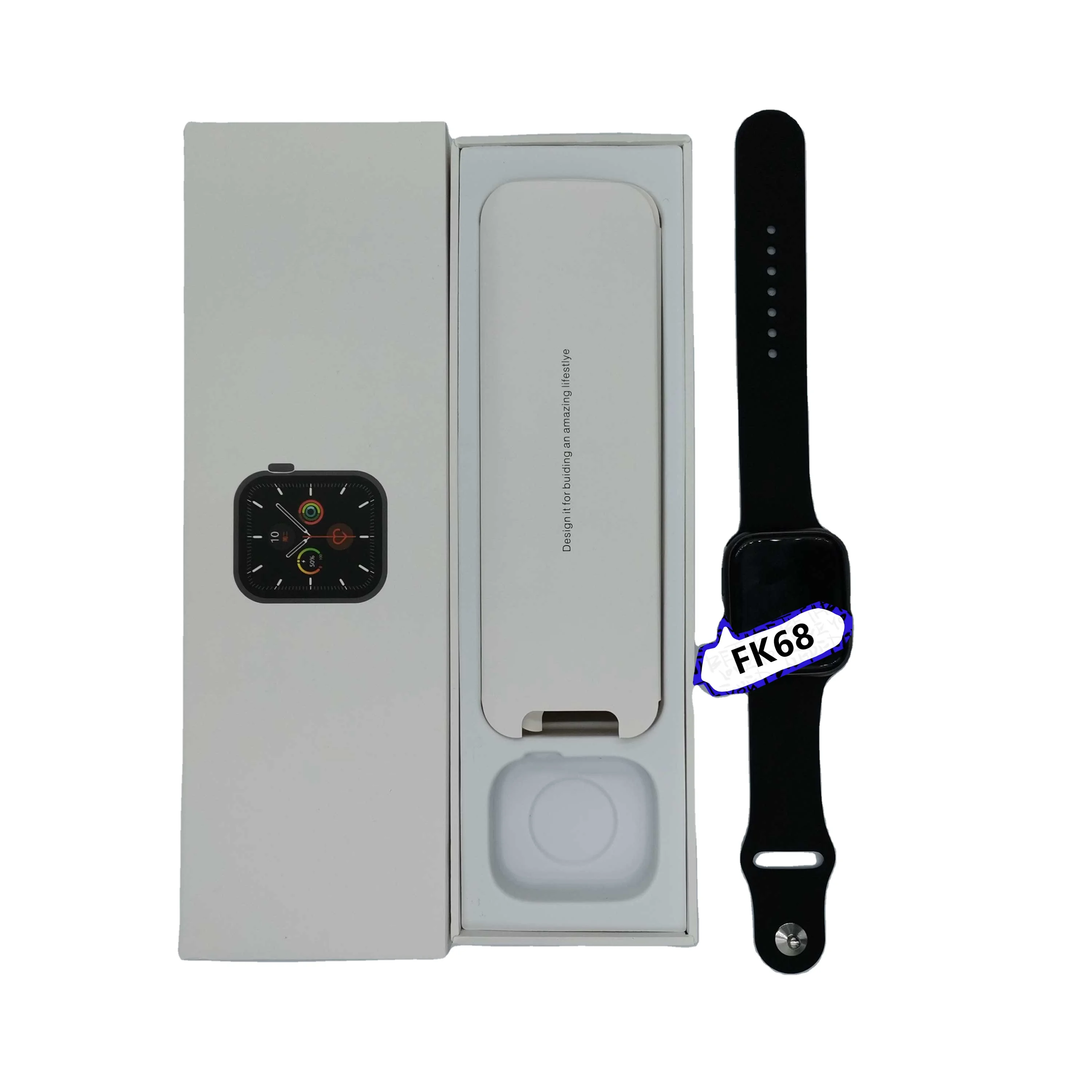 

2021 new arrivals relogio inteligentes BT FK68 smartwatch with blood pressure and heart rate waterproof series 5 6 watch