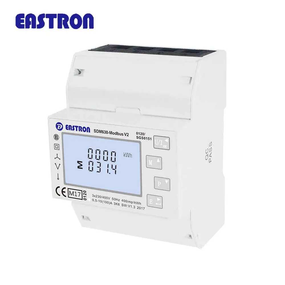 Sdm630modbus 3 Phase Digital Energy Meter,Smart Energy Meter Rs485